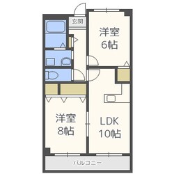 パレーシャル難波の物件間取画像